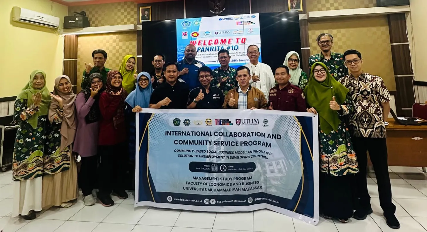 Gelar Pengabdian Internasional di Bontoala, Prodi Manajemen Unismuh Makassar Gandeng UTHM Malaysia