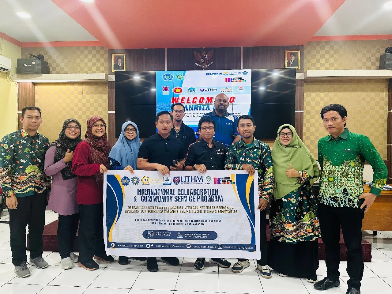 Prodi Perpajakan Unismuh dan UTHM Malaysia Gagas Urban Farming di Jantung Kota Makassar
